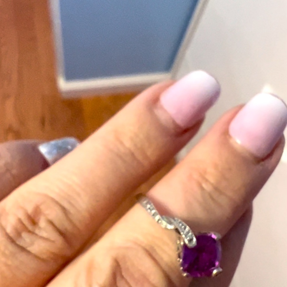 Pink sapphire ring - Picture 4 of 4